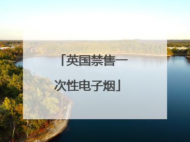 英国禁售一次性电子烟