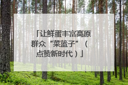 让鲜蛋丰富高原群众“菜篮子”（点赞新时代）