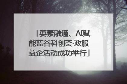 要素融通、AI赋能蓝谷科创荟·政服益企活动成功举行