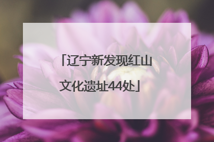 辽宁新发现红山文化遗址44处