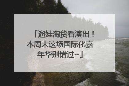 遛娃淘货看演出！本周末这场国际化嘉年华别错过~