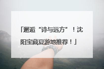 邂逅“诗与远方”！沈阳宝藏夏游地推荐！