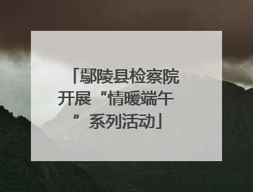 鄢陵县检察院开展“情暖端午”系列活动