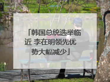韩国总统选举临近 李在明领先优势大幅减少