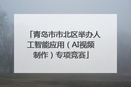 青岛市市北区举办人工智能应用（AI视频制作）专项竞赛