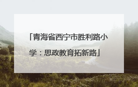 青海省西宁市胜利路小学：思政教育拓新路