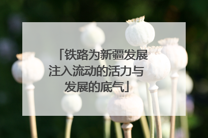 铁路为新疆发展注入流动的活力与发展的底气