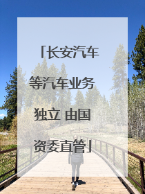 长安汽车等汽车业务独立 由国资委直管