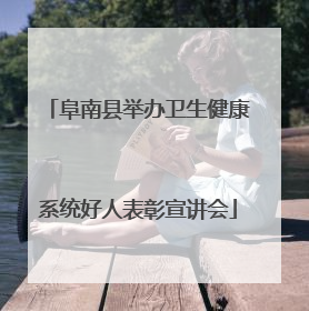 阜南县举办卫生健康系统好人表彰宣讲会