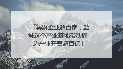 集聚企业超百家，盐城这个产业基地带动周边产业开票超百亿