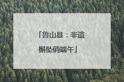 鲁山县：非遗槲坠俏端午