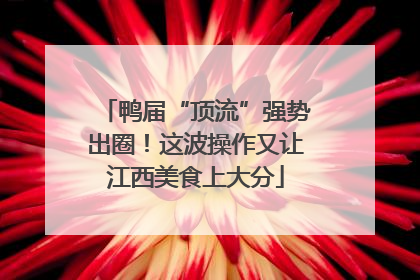 鸭届“顶流”强势出圈！这波操作又让江西美食上大分