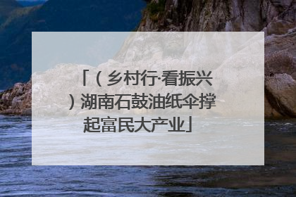 （乡村行·看振兴）湖南石鼓油纸伞撑起富民大产业