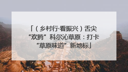 （乡村行·看振兴）舌尖“欢腾”科尔沁草原：打卡“草原味道”新地标