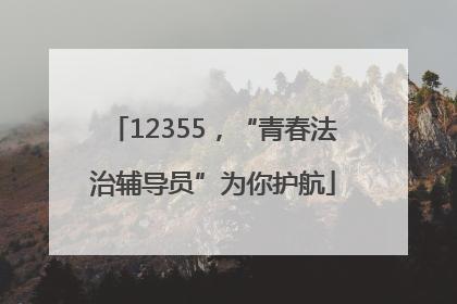 12355，“青春法治辅导员”为你护航