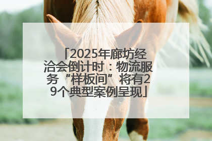 2025年廊坊经洽会倒计时：物流服务“样板间”将有29个典型案例呈现