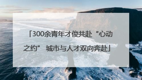 300余青年才俊共赴“心动之约” 城市与人才双向奔赴