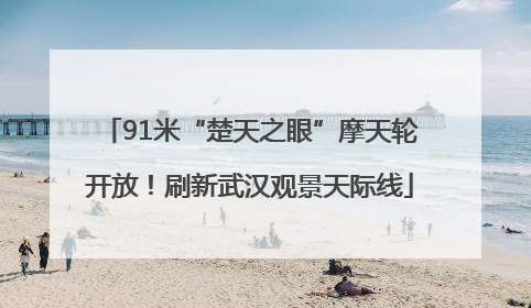 91米“楚天之眼”摩天轮开放！刷新武汉观景天际线