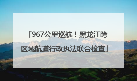 967公里巡航！黑龙江跨区域航道行政执法联合检查