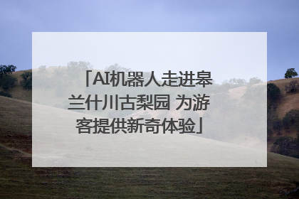 AI机器人走进皋兰什川古梨园 为游客提供新奇体验