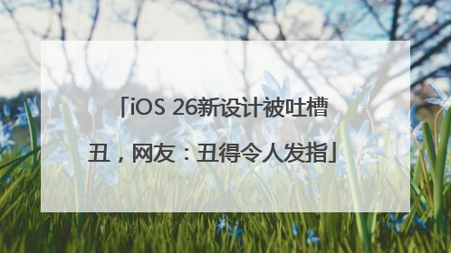 iOS 26新设计被吐槽丑，网友：丑得令人发指